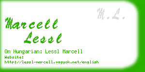 marcell lessl business card